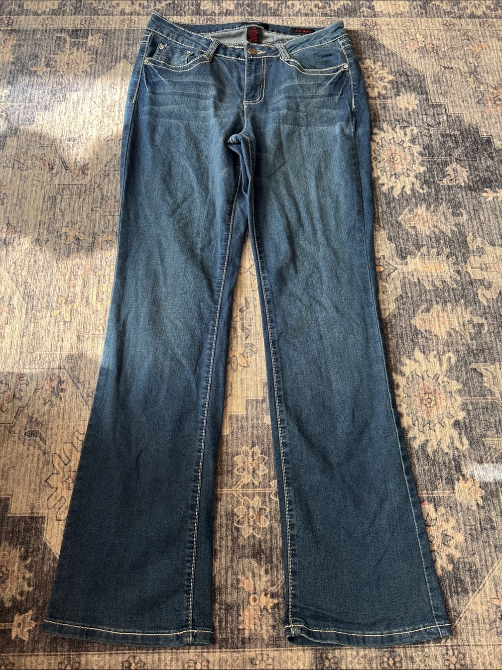 Earl Jeans Women's Boot Cut Jeans in Dark Blue Denim